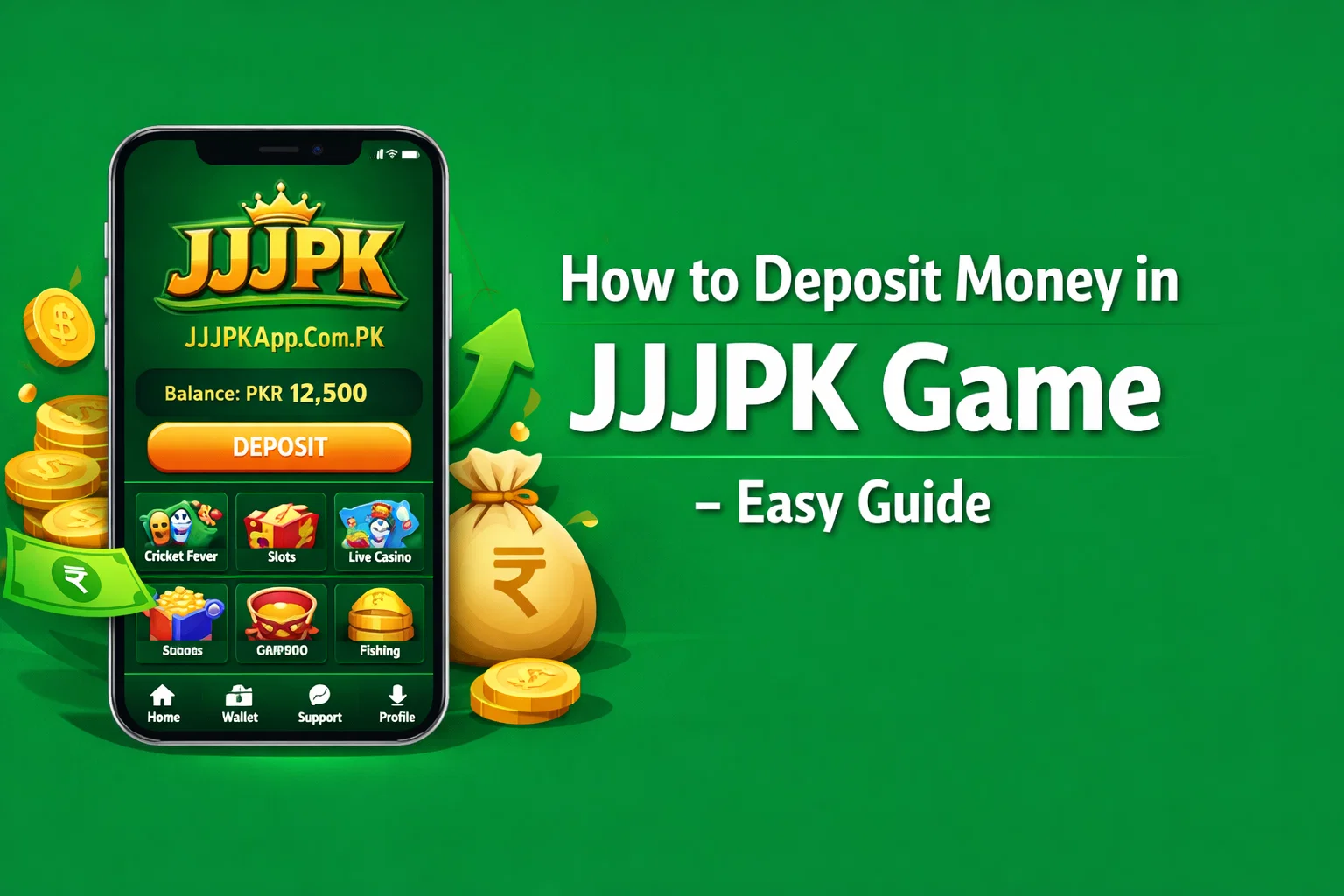Deposit Money in JJJPK Game